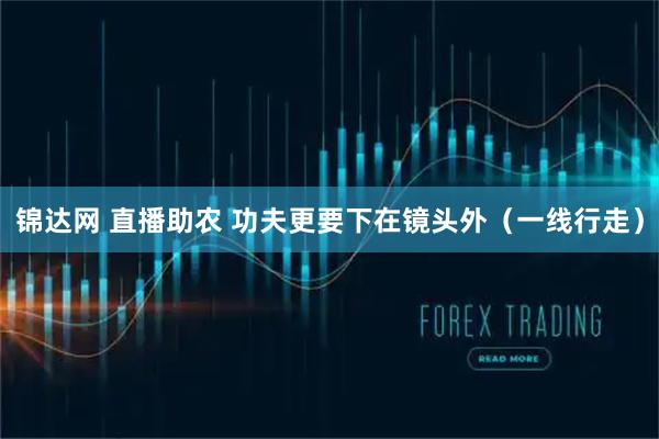 锦达网 直播助农 功夫更要下在镜头外（一线行走）