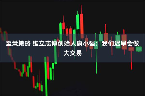 至慧策略 维立志博创始人康小强：我们迟早会做大交易